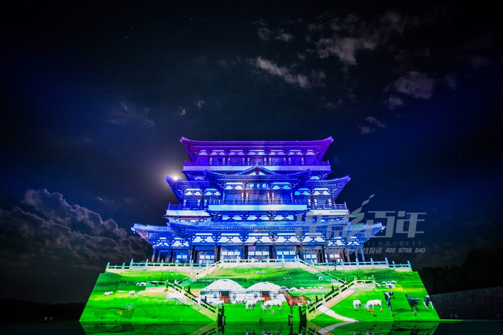 3d建筑投影案例--呼和浩特觀音閣 3d建筑投影案例--呼和浩特觀音閣